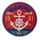 Patch Ecusson Thermocollant Sport Vintage Ancre Marine 5,50 x 5,50 cm