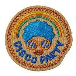 Patch Ecusson Thermocollant Disco Party 5 x 5 cm