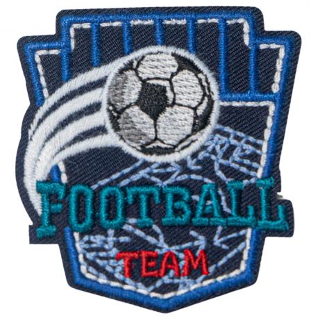 Patch Ecusson Thermocollant Blason Team Foot 5 x 5,50 cm