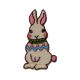 Patch Ecusson Thermocollant Lapin Merveilleux 2,50 x 4 cm