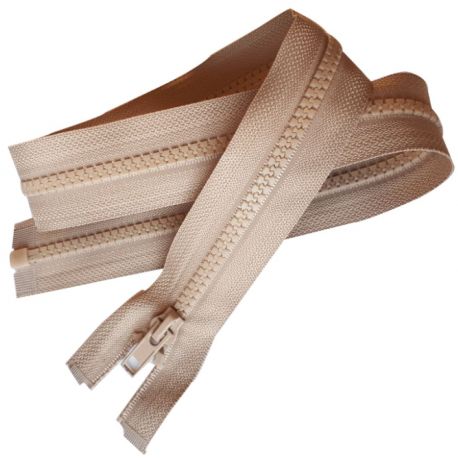 Fermeture Eclair Coloris Beige 40 cm Séparable Ouvrable maille 5 mm largeur 3 cm blouson