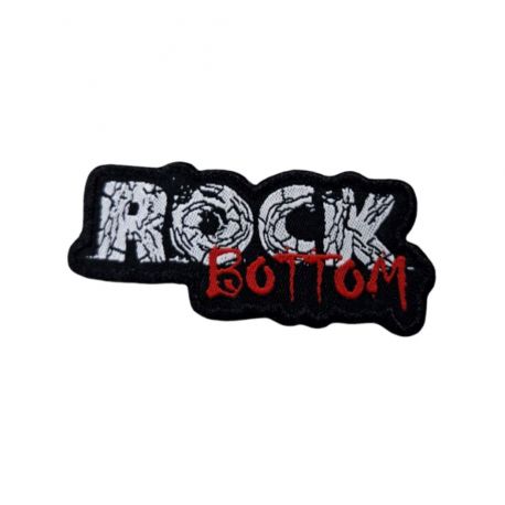 Patch Ecusson Thermocollant + 1 OFFERT Surprise Rock Bottom 3 x 6,50 cm