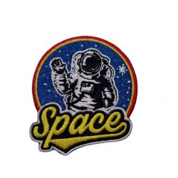 Patch Ecusson Thermocollant Astronaute Space 5 x 6 cm