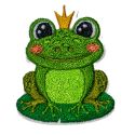 Patch Ecusson Thermocollant Prince Grenouille 4 x 4,50 cm