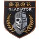 Patch Ecusson Thermocollant Blason Gladiator 5,50 x 6,50 cm