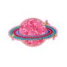 Patch Ecusson Thermocollant Saturne Rose Seventies 4 x 6,50 cm