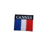 Patch Ecusson Thermocollant + 1 OFFERT Surprise Cannes Drapeau français 2,50 x 3 cm