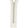 Fermeture à glissière mailles Métal 3 mm Non Séparable Coloris Ecru Taille 20 cm