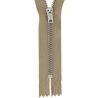 Fermeture à glissière mailles Métal 3 mm Non Séparable Coloris Beige Taille 10 cm