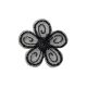 Patch Ecusson Thermocollant Petite Fleur Coloris Violet 4 x 4 cm