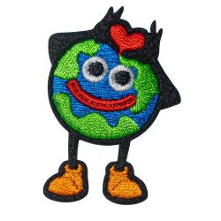 Patch Ecusson Thermocollant Jolie Planète 3,50 x 5 cm