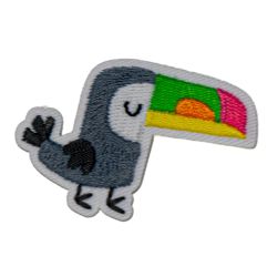 Patch Ecusson Thermocollant Toucan Mignon 3 x 4,50 cm