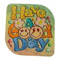 Patch Ecusson Thermocollant Smile Have a Good Day 4,50 x 5 cm