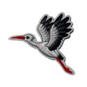 Patch Ecusson Thermocollant Cigogne en vol 5 x 5,50 cm