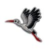 Patch Ecusson Thermocollant Cigogne en vol 5 x 5,50 cm