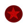Patch Ecusson Thermocollant Rond Etoile Coloris Kaki 4,50 x 4,50 cm