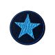 Patch Ecusson Thermocollant Rond Etoile Coloris Kaki 4,50 x 4,50 cm