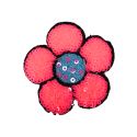 Patch Ecusson Thermocollant Fleur Marguerite Coloris Blanc paillettes sequins 5,50 x 6 cm