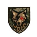 Patch Ecusson Thermocollant Loup Militaire 5 x 6 cm