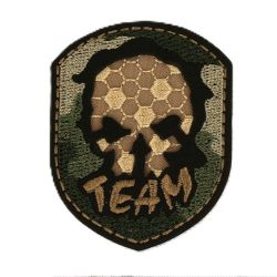 Patch Ecusson Thermocollant Tête de mort Militaire 5 x 6 cm