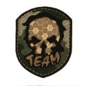 Patch Ecusson Thermocollant Tête de mort Militaire 5 x 6 cm