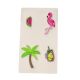Patch Ecusson Thermocollant Lot de 4 Flamant Rose Pastèque Palmier Cocktail