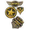 Patch Ecusson Thermocollant Lot de 4 Girly Licorne Arc en ciel Couronne