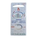 ASSORTIMENT 6 AIGUILLES BRODERIE BOUT ROND TAILLE 24/26/28 Chas colorés