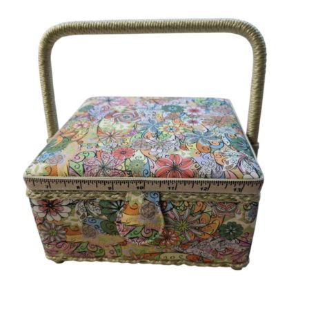 Boite à Couture avec casier de rangement Paradise 20 x 20 cm