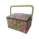 Boite à couture rectangulaire 19 x 26 cm Fleurs multicolores