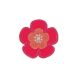 Patch Ecusson Thermocollant Petite Fleur Rose 4 x 4 cm