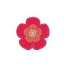 Patch Ecusson Thermocollant Petite Fleur Rose 4 x 4 cm