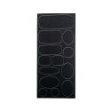 Patch Autocollant Imperméable Réparation Doudoune 13 pièces Coloris Noir
