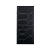 Patch Autocollant Imperméable Réparation Doudoune 13 pièces Coloris Noir