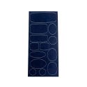 Patch Autocollant Imperméable Réparation Doudoune 13 pièces Coloris Noir