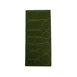 Patch Autocollant Imperméable Réparation Doudoune 13 pièces Coloris Noir