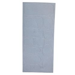 Patch Autocollant Imperméable Réparation Doudoune 13 pièces Coloris Noir