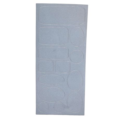 Patch Autocollant Imperméable Réparation Doudoune 13 pièces Coloris Noir