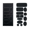 Patch Autocollant Imperméable Réparation Doudoune 13 pièces Coloris Noir