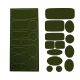 Patch Autocollant Imperméable Réparation Doudoune 13 pièces Coloris Noir