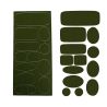 Patch Autocollant Imperméable Réparation Doudoune 13 pièces Coloris Kaki