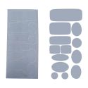 Patch Autocollant Imperméable Réparation Doudoune 13 pièces Coloris Noir