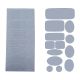 Patch Autocollant Imperméable Réparation Doudoune 13 pièces Coloris Noir