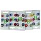 Lot de 30 Boutons animaux multicolores plastique 15 mm