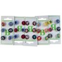 Lot de 30 Boutons animaux multicolores plastique 15 mm