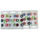 Lot de 30 Boutons animaux multicolores plastique 15 mm