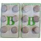 Lot de 12 Boutons blancs plastique 15 mm