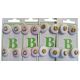 Lot de 12 Boutons milticolores plastique 20 mm
