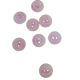 Lot de 8 Boutons Translucides avec Motif Caneton Rose