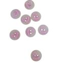 Lot de 8 Boutons Translucides avec Motif Caneton Rose